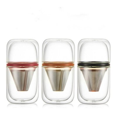 Originality Glass Cup Portable More Function Travel Coffee Pot Innocence Kettle Office Afternoon Tea Espresso Cup Black Tea Cup