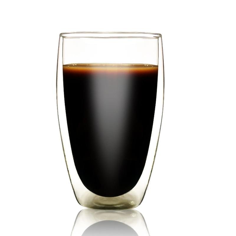 2018 Bodum Pavina Bilayer Cup Double Walled Glass Anti Scald Tea Milk Coffee Mugs 450ml High capacity Egg Shape Cocktail Glasses