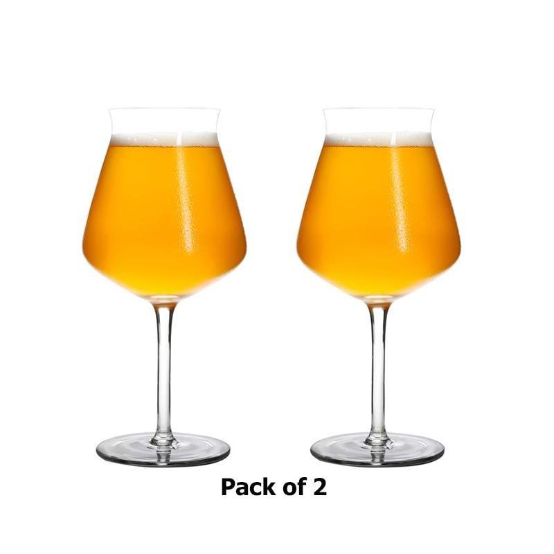 Free Shipping 400ml Beer Glass Tulip Classics Beer (Set of 2), Clear